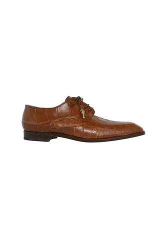 Mauri 3046 Earth Cognac Exotic Alligator Wing-tip Oxfords (MA5110)-AmbrogioShoes