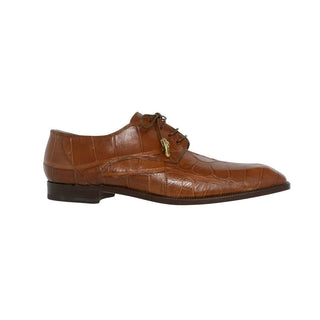Mauri Earth Men's Shoes Cognac Exotic Alligator Wing-tip Oxfords 3046 (MA5110)-AmbrogioShoes