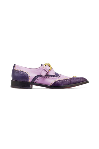 Mauri 3051 Godfather Alligator & Leather Single Monk Strap