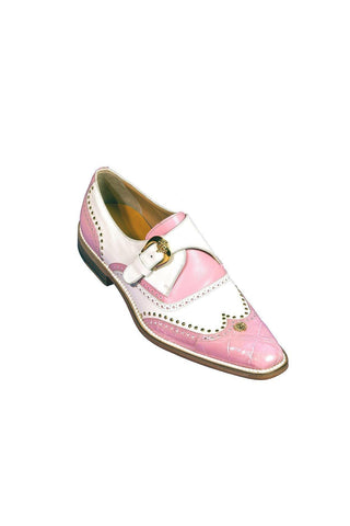 Mauri 3051 Godfather Alligator & Leather Single Monk Straps-AmbrogioShoes