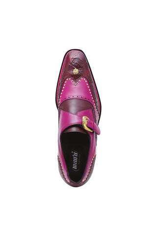 Mauri 3051 Godfather Alligator & Leather Single Monk Straps-AmbrogioShoes