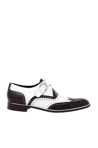 Mauri 3051 Godfather Alligator & Leather Single Monk Straps-AmbrogioShoes