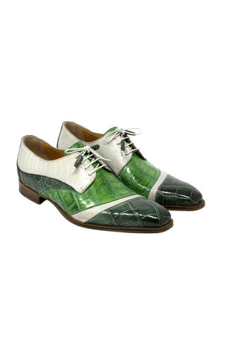 Mauri 3064 Swag Alligator & Ostrich Skin Derby (MA5529)-AmbrogioShoes