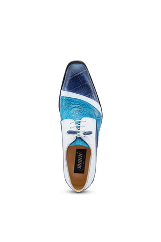 Mauri 3064 Swag Exotic Alligator & Ostrich Skin Derby (MA5529)-AmbrogioShoes