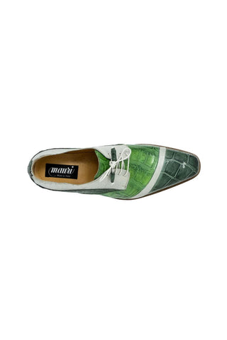 Mauri 3064 Swag Exotic Alligator & Ostrich Skin Derby (MA5529)-AmbrogioShoes