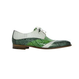 Mauri Swag Men's Shoes Multi Color Exotic Skin Wing-tip Oxfords 3064 (MA5109)-AmbrogioShoes