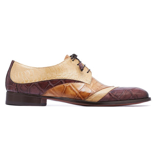Mauri 3064 Swag Men's Shoes Exotic Alligator & Ostrich Skin Derby (MA5529)-AmbrogioShoes