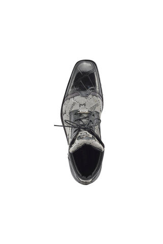 Mauri 3069 Jetset Alligator, Ostrich & Fabric Boots-AmbrogioShoes