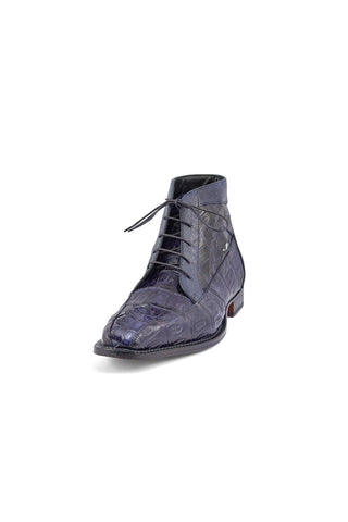 Mauri 3079 Charmer Money Green Exotic Hornback Tail / Crocodile / Ostrich Leg Eyes Chukka Boots (MA5387)-AmbrogioShoes