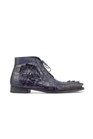 Mauri 3079 Charmer Money Green Exotic Hornback Tail / Crocodile / Ostrich Leg Eyes Chukka Boots (MA5387)-AmbrogioShoes