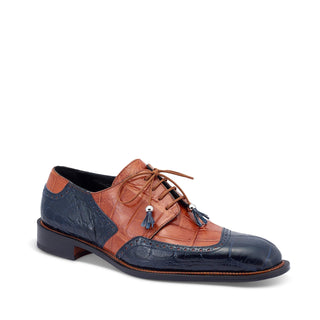 Mauri 3098 Lucchese Exotic Alligator Skin Derby (MA5432) (Special Order)-AmbrogioShoes