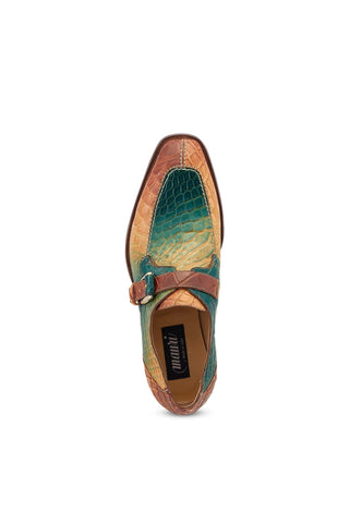 Mauri 3232 Minister Alligator Split-Toe Single Monk-Strap (MA5532)-AmbrogioShoes