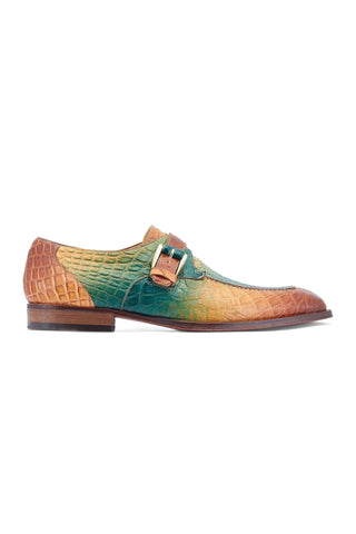 Mauri 3232 Minister Exotic Alligator Skin Split-Toe Single Monk-Strap (MA5532)-AmbrogioShoes