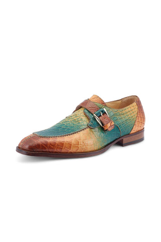 Mauri 3232 Minister Exotic Alligator Skin Split-Toe Single Monk-Strap (MA5532)-AmbrogioShoes