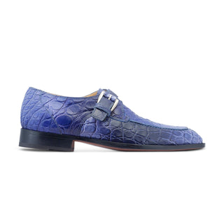 Mauri 3232 Minister Men's Shoes Exotic Alligator Skin Split-Toe Single Monk-Strap (MA5532)(Special Order)-AmbrogioShoes