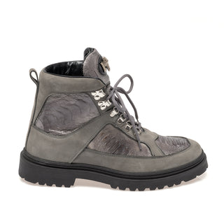 Mauri 3259 Backdoor Exotic Ostrich Skin & Nubuck Leather Boot (MA5687)-AmbrogioShoes