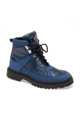 Mauri 3259 Backdoor Ostrich Skin & Nubuck Leather Boot (MA5687)-AmbrogioShoes
