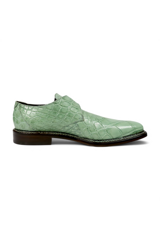 Mauri 3281/2 Shadow Alligator Skin Single Monk-Strap (MA5661)-AmbrogioShoes
