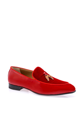 Mauri 3294 Velvet & Patent Tassel Loafer-AmbrogioShoes