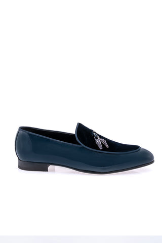Mauri 3294 Velvet & Patent Tassel Loafer-AmbrogioShoes