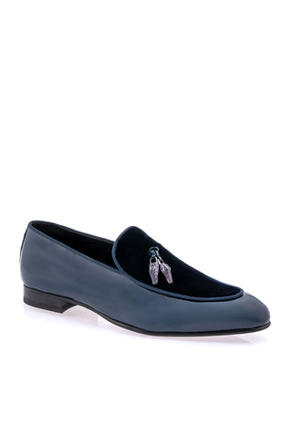 Mauri 3294 Velvet & Patent Tassel Loafer-AmbrogioShoes