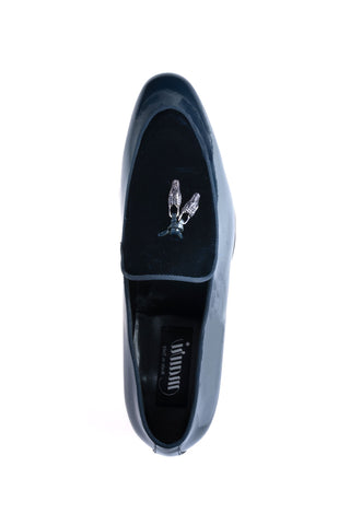 Mauri 3294 Velvet & Patent Tassel Loafer-AmbrogioShoes