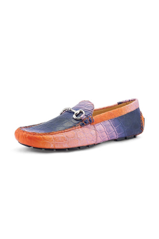 Mauri 3405/2 Scenic Exotic Alligator Driver Horse-Bit Loafers (MA5525)