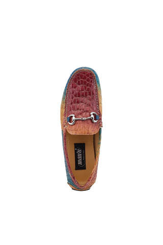 Mauri 3405/2 Scenic Exotic Alligator Driver Horse-Bit Loafers (MA5525)