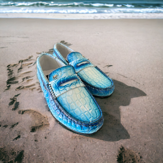 Mauri 3517/1 Sprinter Exotic Alligator Skin Moccasins Loafers (MA5550)(Made to Order)-AmbrogioShoes
