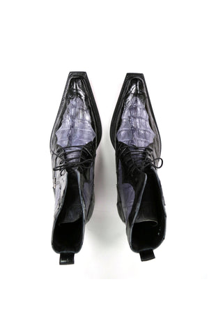 Mauri 42742-1 Exotic Baby Crocodile Skin Boots (MA4612)-AmbrogioShoes