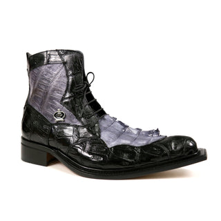 Mauri 42742-1 Men's Shoes Exotic Baby Crocodile Skin Boots (MA4612) (Special Order)-AmbrogioShoes