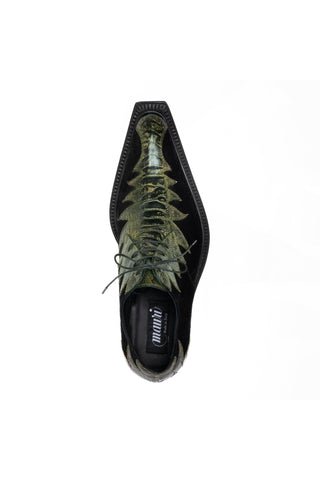 Mauri 42810/1 Saloon Exotic Special Dye Ostrich Skin & Suede Derby (MA5690)-AmbrogioShoes