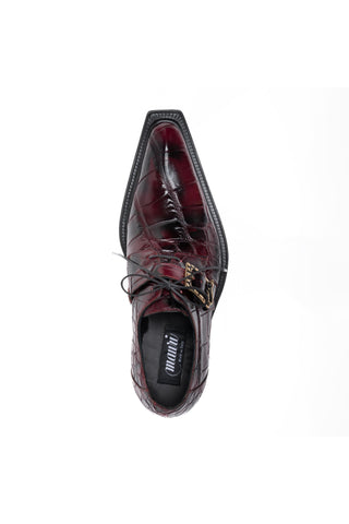Mauri 44166/2 Wanted Exotic Alligator Skin Derby (MA5692)-AmbrogioShoes