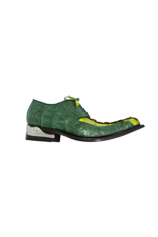 Mauri 44203 Double Dragon Exotic Horn-Back Crocodile Derby (MA5113)-AmbrogioShoes