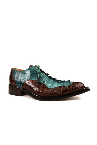 Mauri 44209 Exotic Crocodile Skin & Hornback Tail Oxfords (MA4821)-AmbrogioShoes