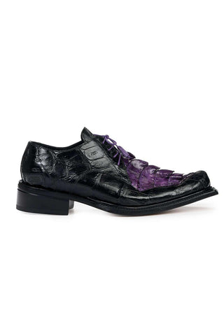 Mauri 44209 Exotic Crocodile Skin & Hornback Tail Oxfords (MA4821)-AmbrogioShoes