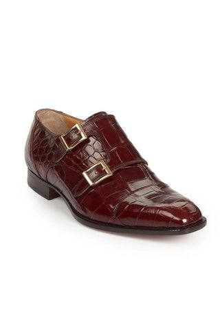 Mauri 4560 Men's Via Spiga Alligator Burgundy Loafers (MA3012)-AmbrogioShoes