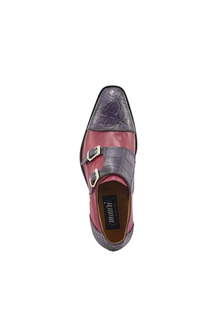 Mauri 4560/2 Madison Exotic Alligator Skin & Karung Double Monk-Straps (MA5375)-AmbrogioShoes