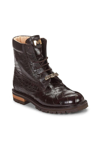 Mauri 4637 Commando Exotic Alligator & Ostrich Skin Boots (MA4107)-AmbrogioShoes