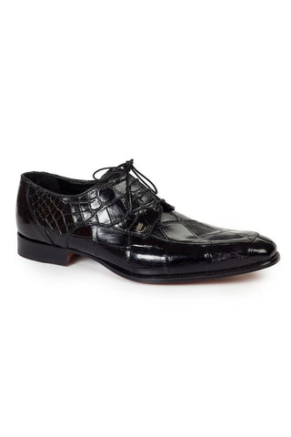 Mauri 4642 Men's Arsenal Alligator Black Oxfords (MA3013)-AmbrogioShoes