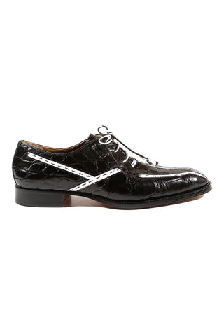 Mauri 4708 Domino Alligator Oxford-AmbrogioShoes