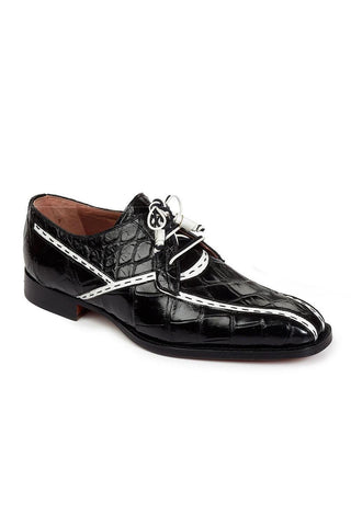Mauri 4708 Domino Alligator Oxford-AmbrogioShoes