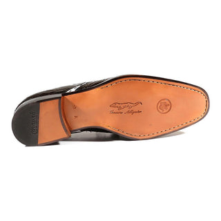 Mauri 4708 Men's Domino Alligator Black Oxfords (MA3016) (Special Order)-AmbrogioShoes