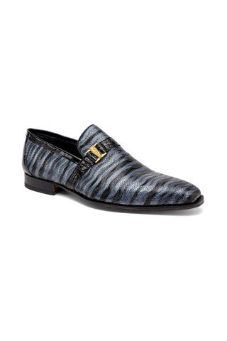 Mauri 4709-6 Elegante Balera Fabric / Alligator / Patent Slip-On Loafers (MA5568)