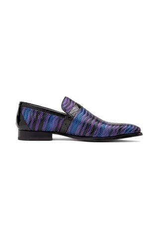 Mauri 4709-6 Elegante Balera Fabric / Alligator Skin / Patent Slip-On Loafers (MA5568)-AmbrogioShoes