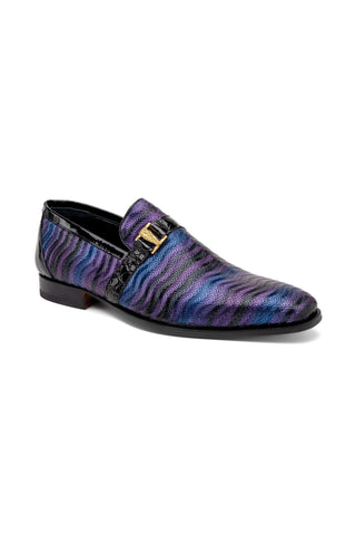 Mauri 4709-6 Elegante Balera Fabric / Alligator Skin / Patent Slip-On Loafers (MA5568)-AmbrogioShoes