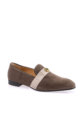 Mauri 4709/11 Crocodile & Velvet Loafer-AmbrogioShoes