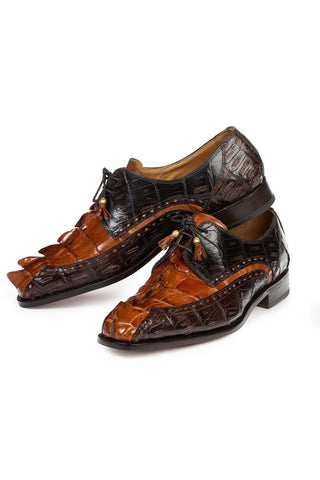 Mauri 4717 Borsieri Exotic Crocodile Skin & Hornback Derby (MA4307)-AmbrogioShoes
