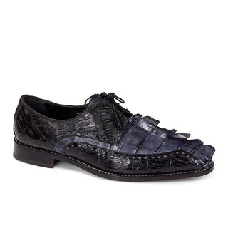 Mauri 4717 Borsieri Men's Shoes Exotic Crocodile Skin & Hornback Derby (MA4307) (Special Order)-AmbrogioShoes