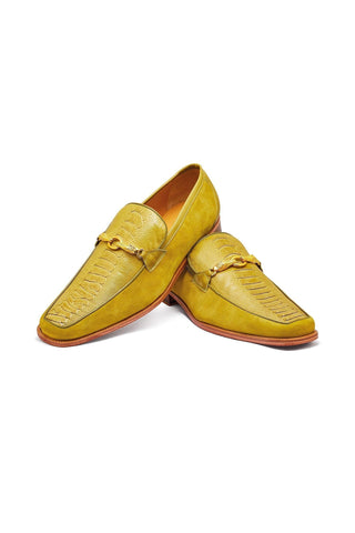 Mauri 4800 Priest Ostrich Leg / Suede / Calf-Skin Leather Horse-Bit Loafers (MA5259)-AmbrogioShoes